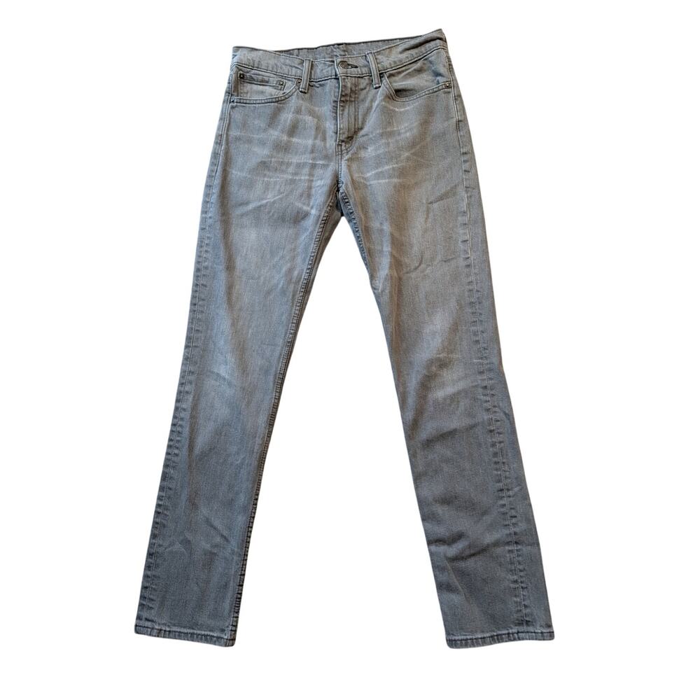 Levi's 511 Mens Size 32x34 Relaxed Fit Jeans Gray Denim Straight Leg Denim